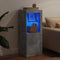 vidaXL - Dressoir - met - LED-verlichting - 41x37x100 - cm - betongrijs