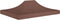 vidaXL - Partytentdak 270 g/m² - 410 x 280 cm - Bruin