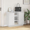 vidaXL - Dressoir - met - LED - Wit - 90x32x75 - cm - Geengineerd - Hout