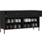 vidaXL - Schoenenbank - 102x35x55 - cm - bewerkt - hout - zwart