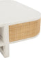 J-Line salontafel Molly - exotiek hout/rotan - wit