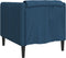 vidaXL Fauteuil stof blauw