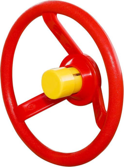 Autostuur rood met gele toeter