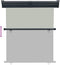 vidaXL - Balkonscherm - 145x250 - cm - grijs