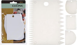 La Cucina Deegschraper Set Kunststof 3 Delig - Deegsnijder Deegsteker - 12 CM