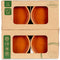 La Dehesa - Set 4x tapas/creme brulee schaaltjes terracotta/bruin 16cm