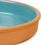 La Dehesa - Tapas/hapjes serveren/oven schaal terracotta/blauw 23x4 cm