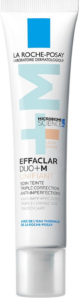 La Roche-Posay Effaclar DUO +M Unifiant Light Dagcrème - Egaliserende Crème - voor Vette, Onzuivere Huid met Neiging tot Acne - Lichte Tint - 40ml