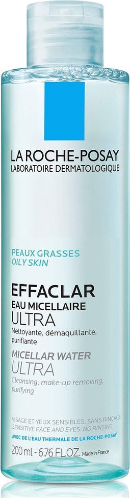 La Roche-Posay Effaclar Micellair Water - Gezichtsreinigingsmiddel - voor een vette huid en Acne - 200ml