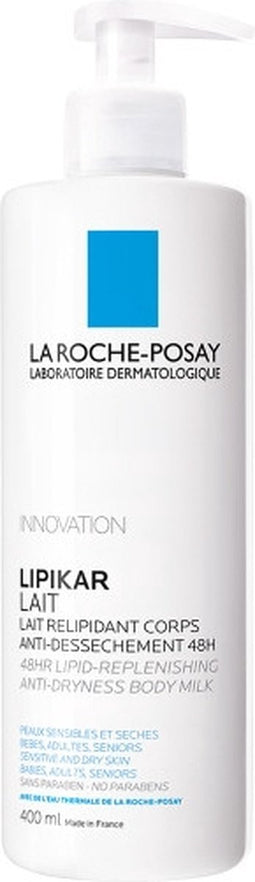 La Roche-Posay Lipikar Melk Bodylotion - voor een Droge, Trekkerige Huid - 400ml