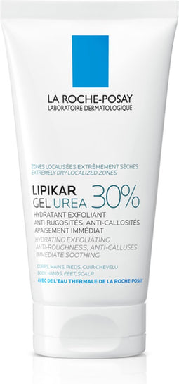 La Roche-Posay Lipikar Urea 30% Gel - Voor zeer Droge, Ruwe Plekken met Schilfers - Met 30% Ureum en Niacinamide - 50ml