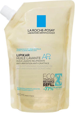 La Roche-Posay Lipikar Wasolie AP+ navulverpakking - Douchemiddel - voor een droge, eczeem, gevoelige huid- 400ml