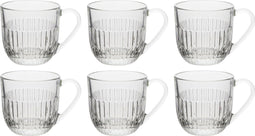 La Rochère Ouessant Theebeker met oor - 27 CL - 6 stuks - Drinkglazen - Koffie/Thee - Cadeau voor man - Cadeau voor vrouw