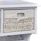 vidaXL Wandschap - 60x23,5x33 cm - 2 manden 4 haken - wit
