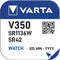 Varta V350 - Zilveroxide knoopcel-batterij - 100mAh - Zilver