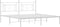 vidaXL - Bedframe - met - hoofdbord - metaal - wit - 180x200 - cm