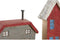 Decoratieve figuren DKD Home Decor Multicolour Ijzer Huizen (60 x 10 x 24 cm)