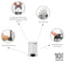Brabantia NewIcon - Prullenbak - 3 liter - Wit