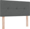 vidaXL - Hoofdbord - met - Knopen - Donkergrijs - 80 - cm - Stof