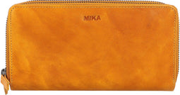Mika portefeuille - dames - leer - geel - JU-42176