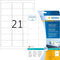 Herma Labels white 63,5x38,1 removable SuperPrint 525 pcs.