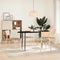 vidaXL - Tafelblad - 140x60x2 - cm - ovaal - massief - eikenhout - donkerbruin
