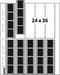 Hama Negatief-hoesjes, perkament, 10 stroken van 4 negatieven, 24x36 mm, 25 st.