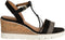 Tamaris Essentials - Dames Sandalen - Hakhoogte 7,5 cm - Zwart Comb - Maat 38