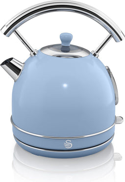 Swan Retro Waterkoker - 1.8 Liter - 3000 Watt - Blauw