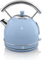 Swan Retro Waterkoker - 1.8 Liter - 3000 Watt - Blauw