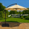 Brixy Parasoltegels - Parasolvoet - Vulbaar Tot 80kg - 50x50cm - 4 Stuks - Parasoltegels Voor