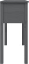 vidaXL - Wandtafel - 100x35x75 - cm - massief - grenenhout - grijs