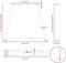 vidaXL - Eettafelpoten - 2 - st - V-vormig - 28x(42-43,3) - cm - staal - zwart