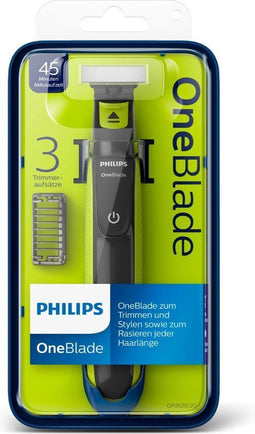 Philips OneBlade QP2520/20 - Scheerapparaat - 45 min gebruiksduur - Charcoal Lime