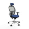 Piqueras y Crespo 1D086N2 - Bureaustoel - Hoofdsteun en verstelbare hoogte - Marineblauw