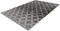 Laagpolig tapijt, Marokkaans patroon, zijdeachtige glans, dun, zacht, voor woonkamer, slaapkamer, loper met anti-slip grijs en zwart, kleur: antraciet, afmetingen: 80 x 150 cm
