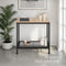 tectake® Filton - Bijzettafel - Industrieel design met 2 legplanken - Lichtbruin Eiken Sonoma