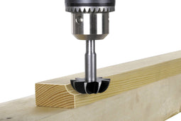Wolfcraft 3267000 - Halve rondfrees - Schachtdiameter 8,5 mm - Toerental max. 3000 RPM