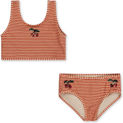 Konges Sløjd Jade bikini kind - Glitter Stripe - Maat 4 jaar