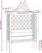 vidaXL - Pergola - met - dak - en - bank - geïmpregneerd - grenenhout