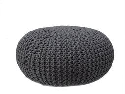 Label 51 Gebreid - Poef - Grijs