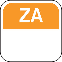 Label - Daglabel za - papier - 19x19mm - oranje