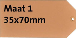 Label HF2 karton Nr1 200gr, 35x70mm 1000 st,