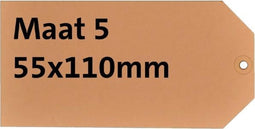 Label HF2 karton Nr5 200gr. 55x110mm 1000 st.