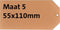 Label HF2 karton Nr5 200gr. 55x110mm 1000 st.