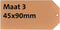 Label karton nr 3 200gr 45x90mm chamois 1000st