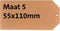 Label Karton Nr5 200gr 55x110mm Chamois 1000stuks