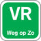 Label - VR weg op - papier - afwasbaar - 19x19mm - groen - rol à 1000 stuks
