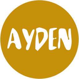 Wall circle kids brush name ocher yellow