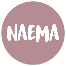 Wall circle kids brush name old pink